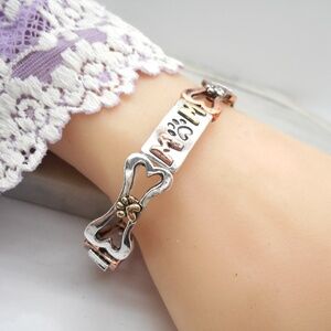 Dog Paw Bracelet 2 Toned